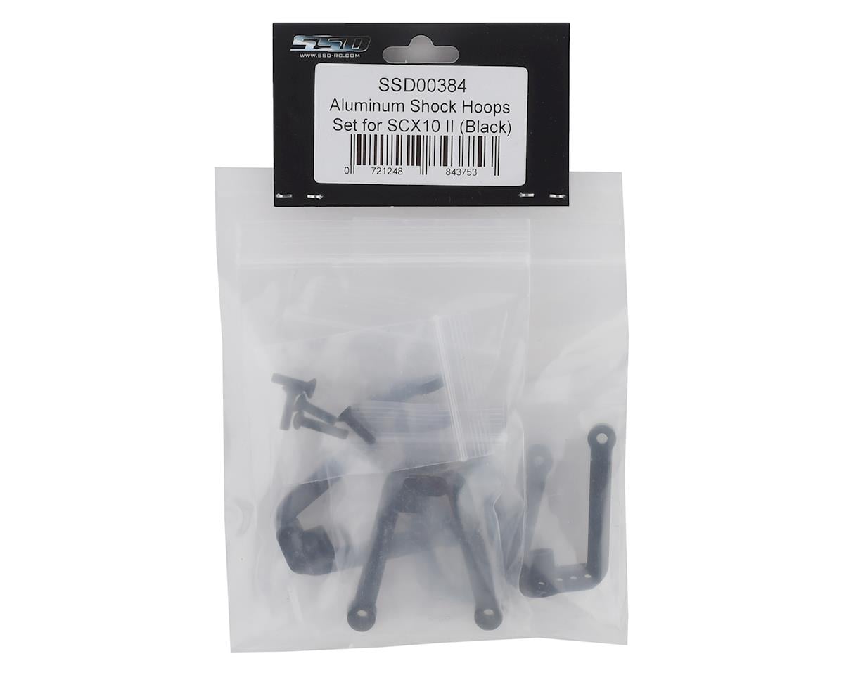 SSD RC SCX10 II Aluminum Shock Hoop Set (Black)