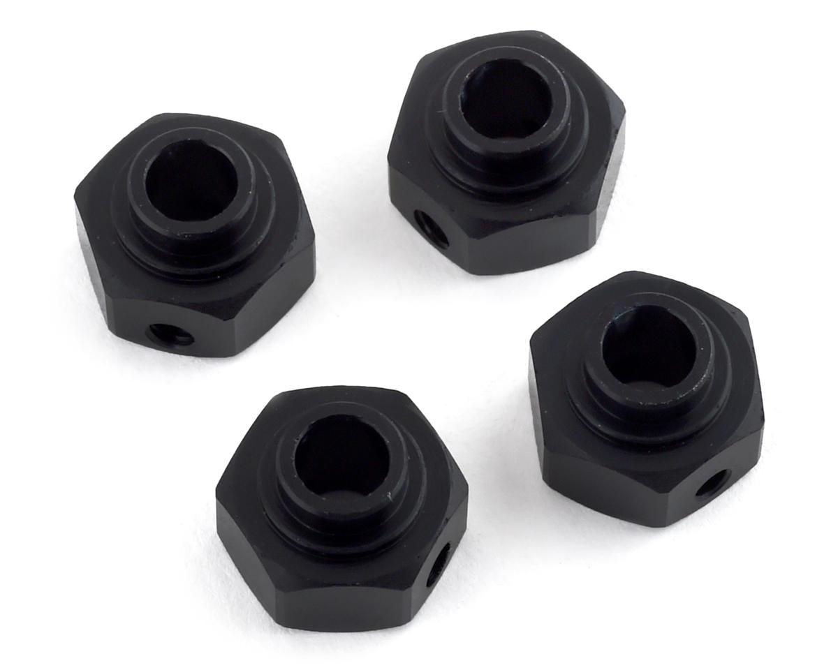SSD RC Aluminum 6mm Capra Hex Set (4) (Black)