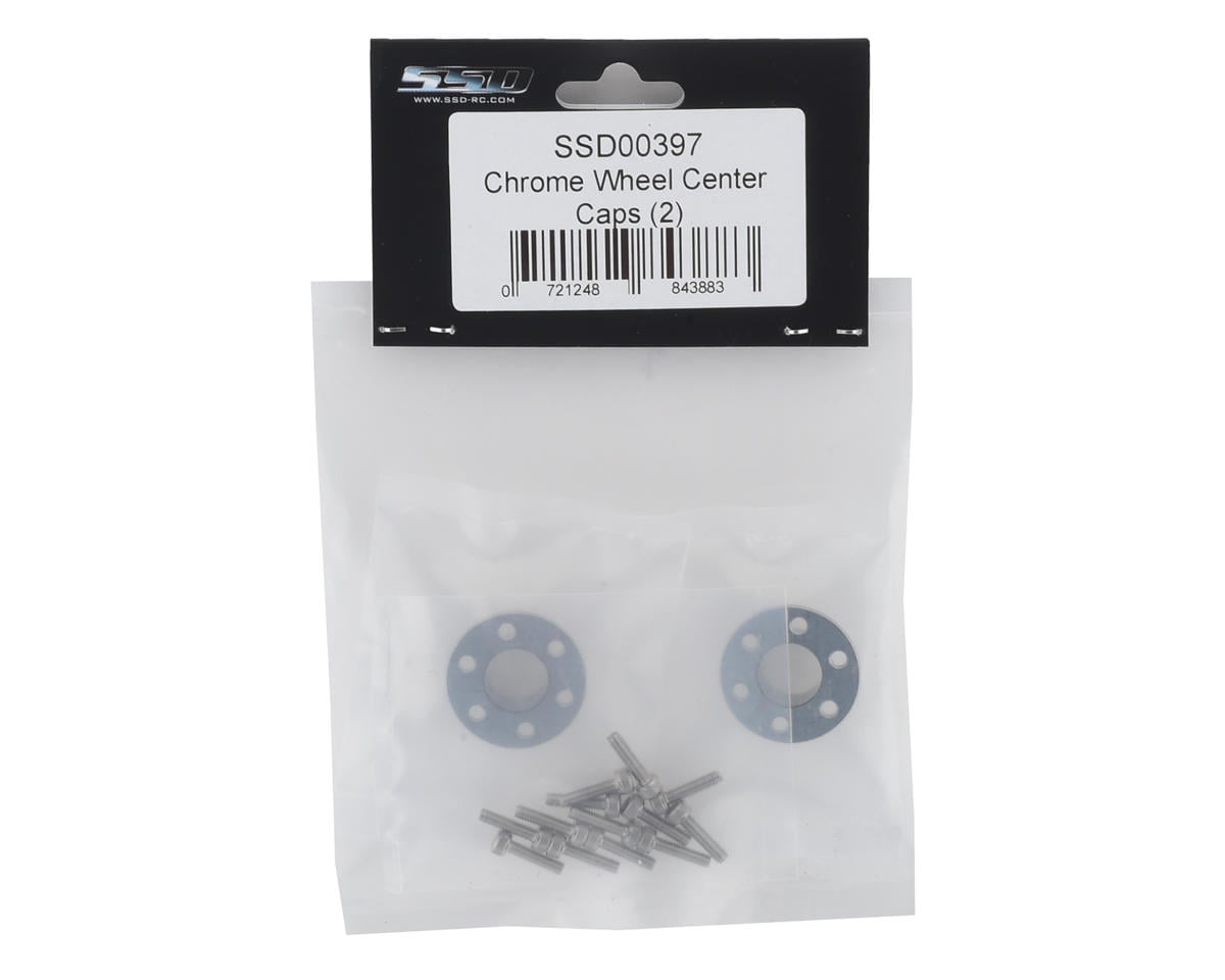 SSD RC Wheel Center Caps (Chrome) (2)