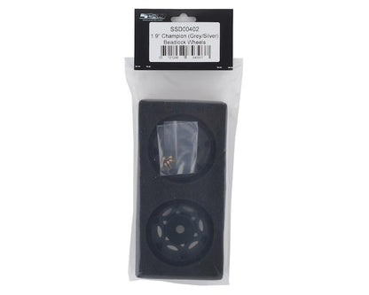 SSD RC 1.9"" Champion Beadlock Wheels (Grey/Silver) (2)
