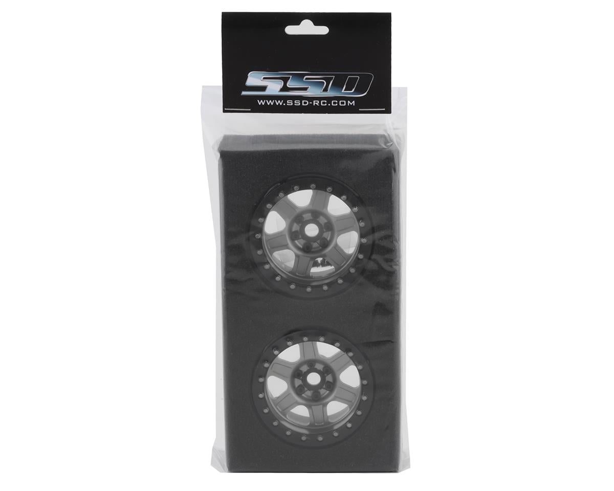 SSD RC Challenger 2.2" Beadlock Crawler Wheels (Silver) (2)
