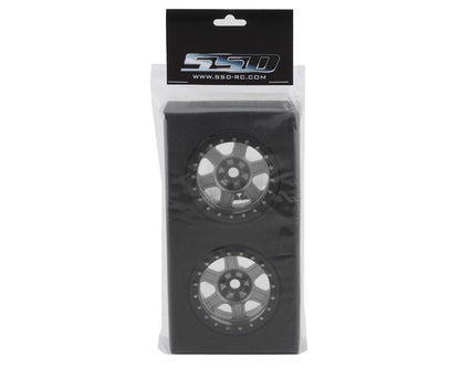 SSD RC Challenger 2.2" Beadlock Crawler Wheels (Silver) (2)