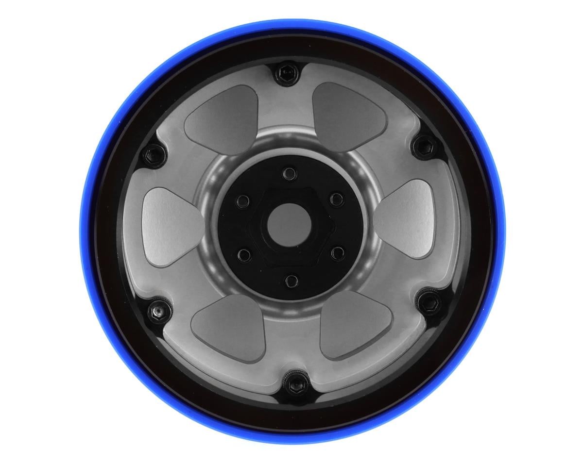 SSD RC Challenger PL 2.2" Beadlock Crawler Wheels (Silver/Black) (2)