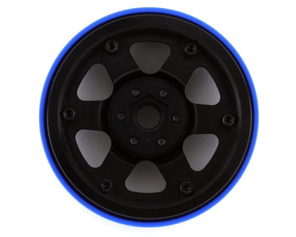 SSD RC Challenger PL 2.2" Beadlock Crawler Wheels (Black/Blue) (2)