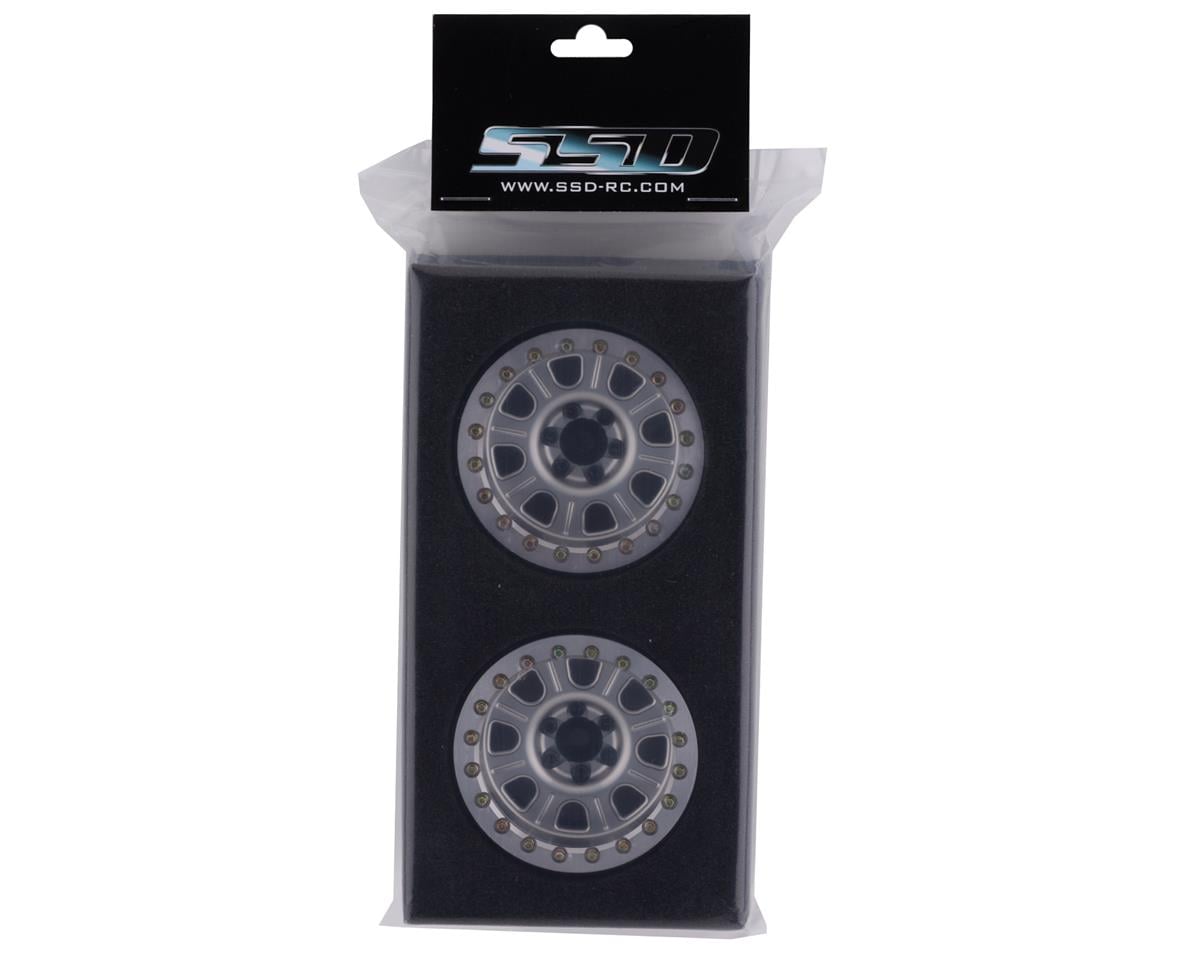SSD RC 2.2” Bouncer Beadlock Wheels (Silver)