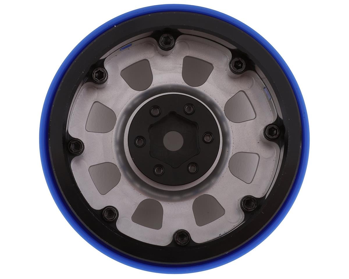 SSD RC 2.2” Bouncer PL Beadlock Wheels (Silver)