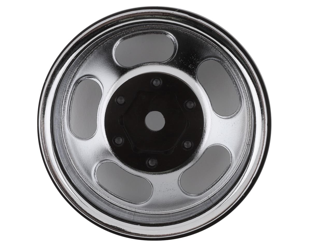 SSD RC Slot 1.55” Steel Beadlock Crawler Wheels (Chrome) (2)