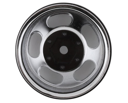 SSD RC Slot 1.55” Steel Beadlock Crawler Wheels (Chrome) (2)