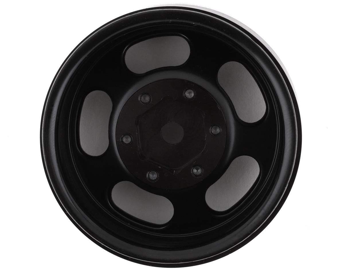 SSD RC Slot 1.55” Steel Beadlock Crawler Wheels (Black) (2)