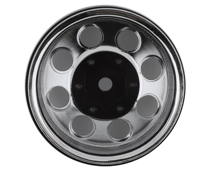 SSD RC 8 Hole 1.55” Steel Beadlock Crawler Wheels (Chrome) (2)