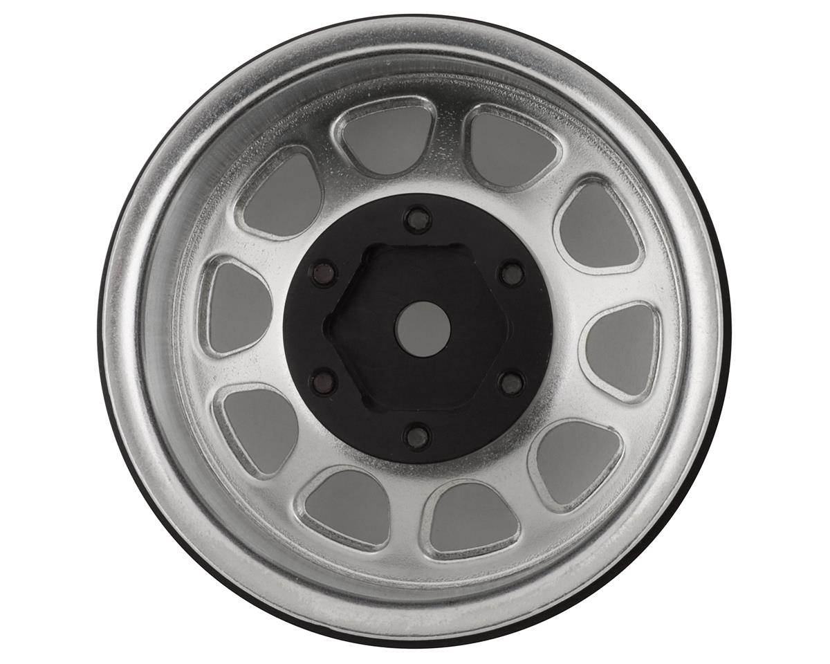 SSD RC D Hole 1.55” Steel Beadlock Crawler Wheels (Silver) (2)
