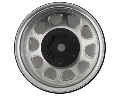 SSD RC D Hole 1.55” Steel Beadlock Crawler Wheels (Silver) (2)