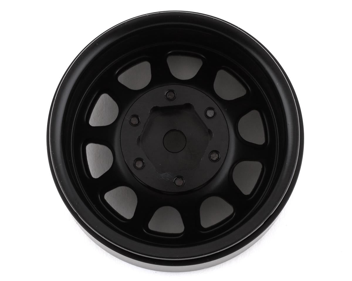 SSD RC D Hole 1.55” Steel Beadlock Crawler Wheels (Black) (2)