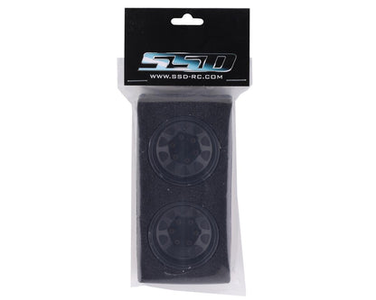 SSD RC D Hole 1.55” Steel Beadlock Crawler Wheels (Black) (2)
