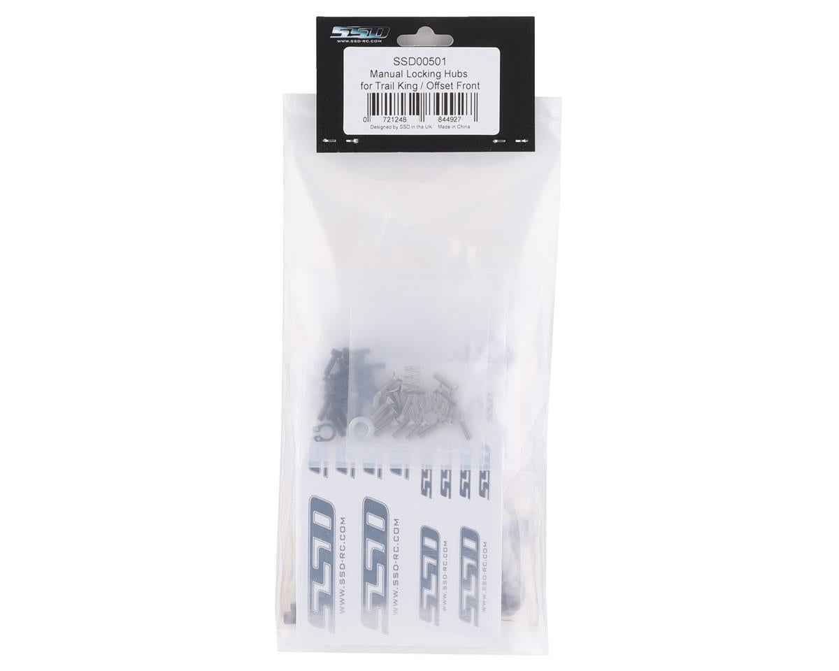 SSD RC Trail King/Offset Front Manual Locking Hub Kit