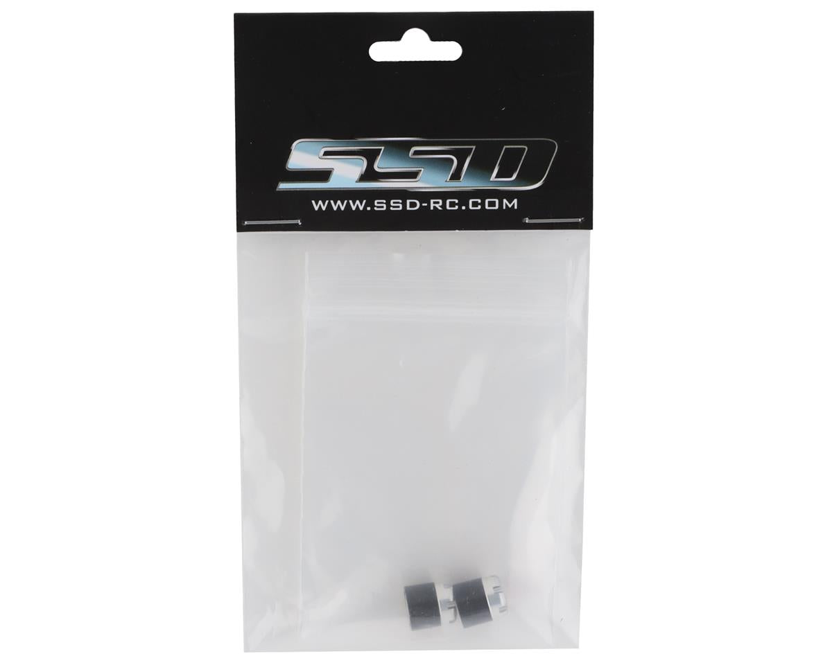 SSD RC M5 Scale Locking Hubs (Red) (2)