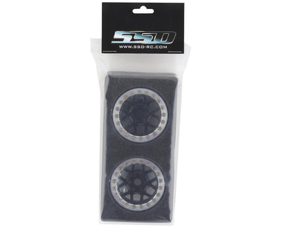 SSD RC 1.9"" Boxer Beadlock Wheels (Black)