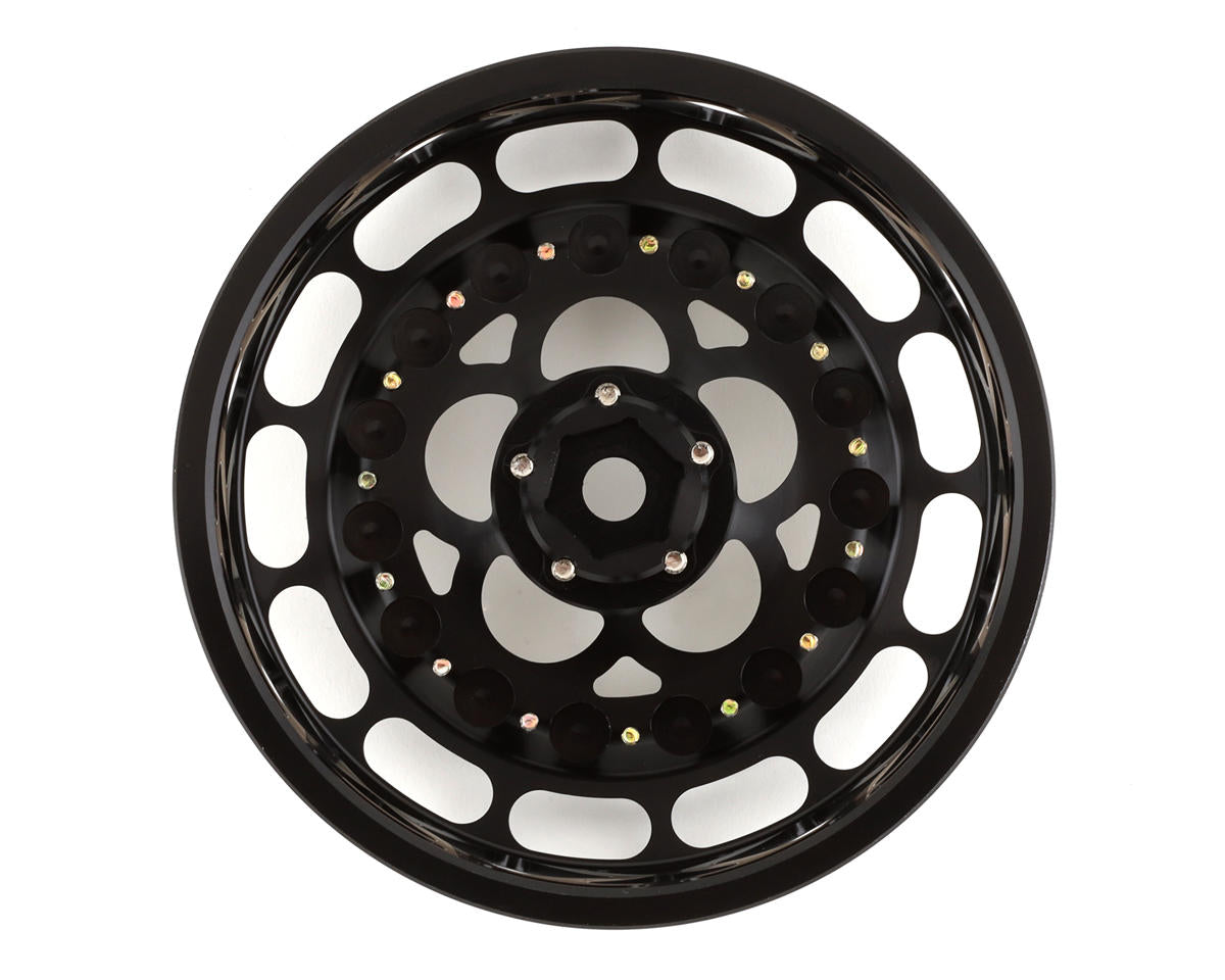 SSD RC 5 Hole One Piece Drag Rear Wheels (Black) (2)