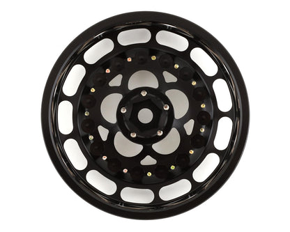 SSD RC 5 Hole One Piece Drag Rear Wheels (Black) (2)