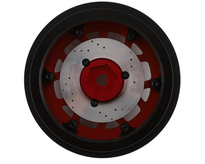 SSD RC 2.9” Boxer Beadlock Wheels w/Brake Rotor (Red) (2)