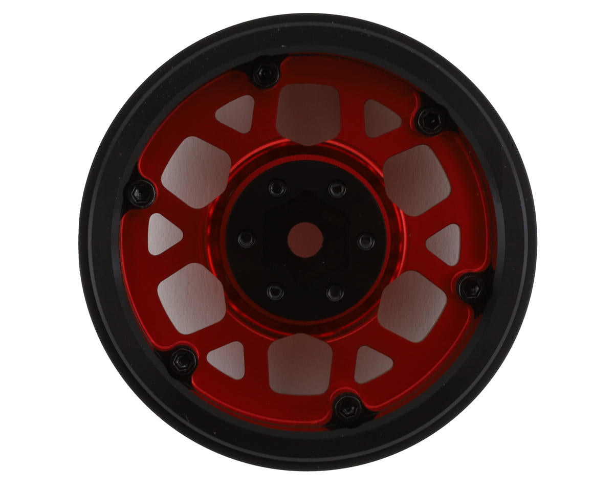 SSD RC 2.2” Boxer Beadlock Wheels (Red) (2)