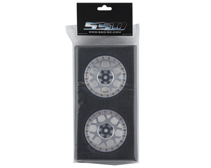 SSD RC 2.2” Boxer Beadlock Wheels (Silver) (2)