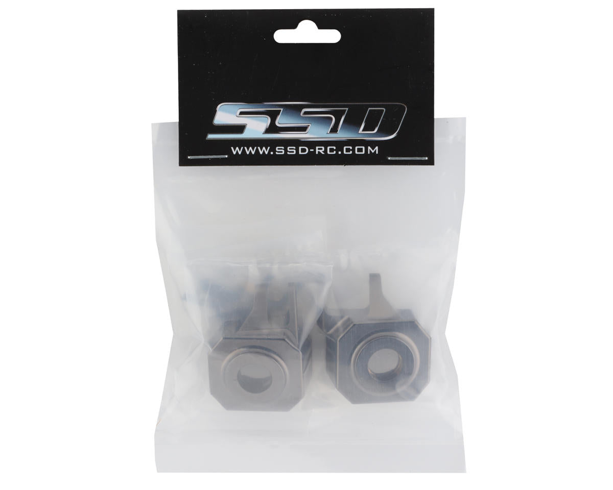 SSD RC VS4-10/VRD Straight Axle Brass Knuckles (Gunmetal) (2) (142g)