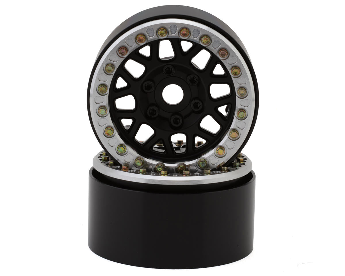 SSD RC 1.9” Slugger Beadlock Wheels (Black) (2)