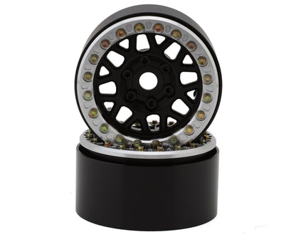SSD RC 1.9” Slugger Beadlock Wheels (Black) (2)