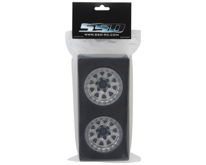 SSD RC 1.9” Dominator Beadlock Wheels (Silver) (2)
