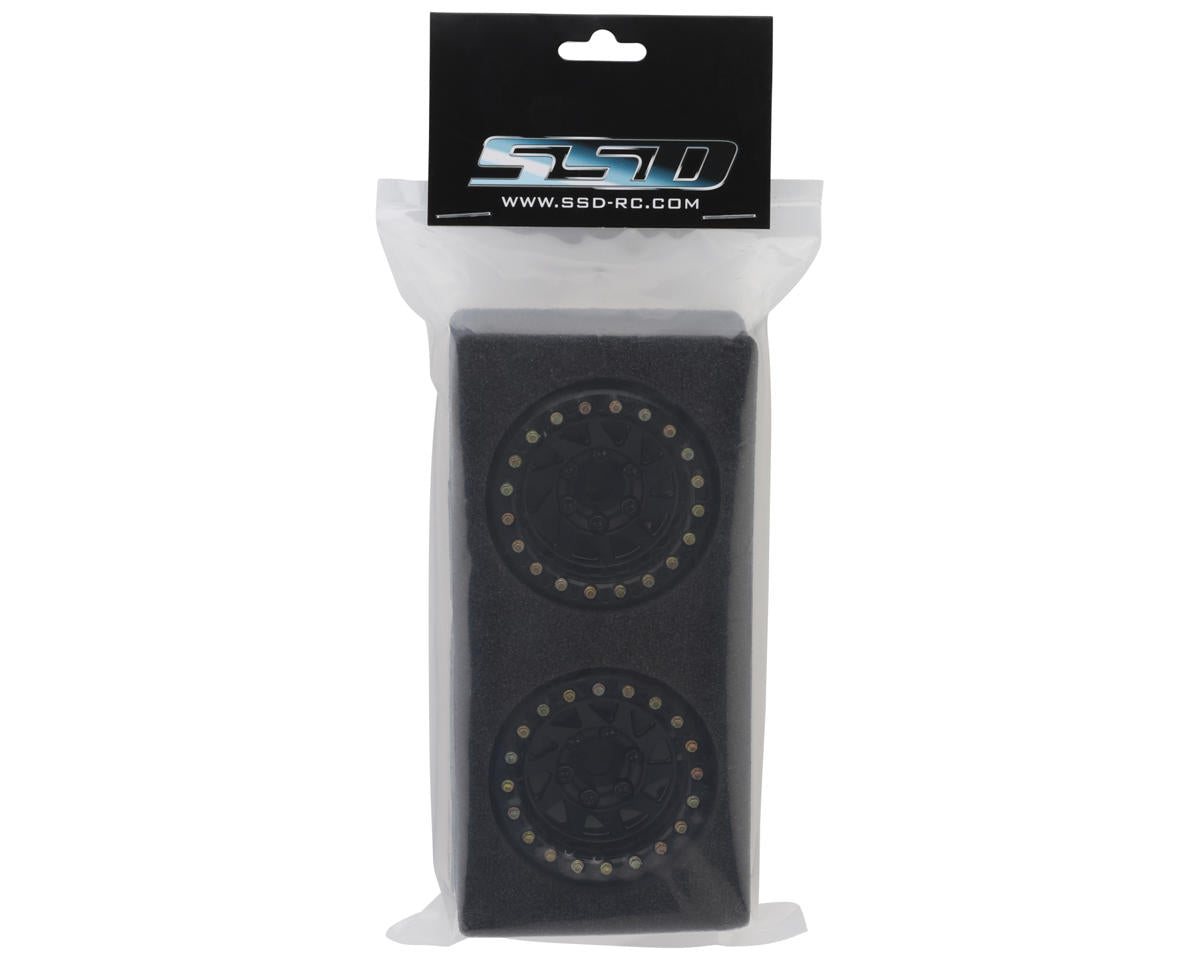 SSD RC 1.9” Bruiser Beadlock Wheels (Black) (2)