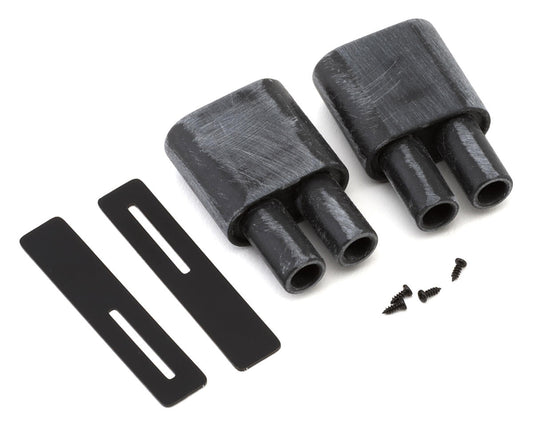 24K RC Technology 1/10 Nissan 300zx Twinz Design Dual Shotgun Exhaust Set
