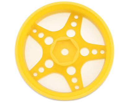 24K RC Technology 1/10 R-Fighter Drift Wheels (Yellow) (2) (6mm Offset)