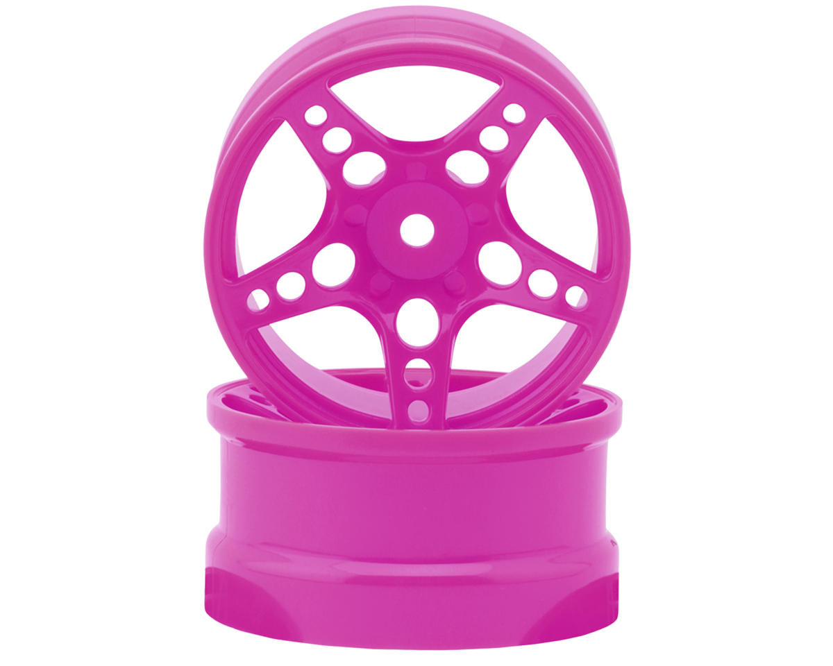24K RC Technology 1/10 R-Fighter Drift Wheels (Purple) (2) (6mm Offset)