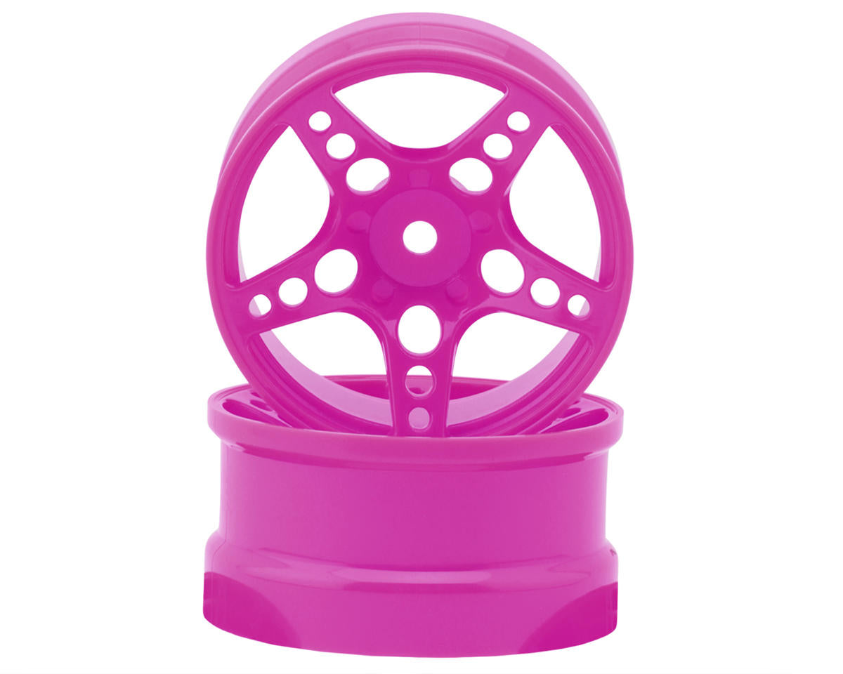 24K RC Technology 1/10 R-Fighter Drift Wheels (Purple) (2) (8mm Offset)
