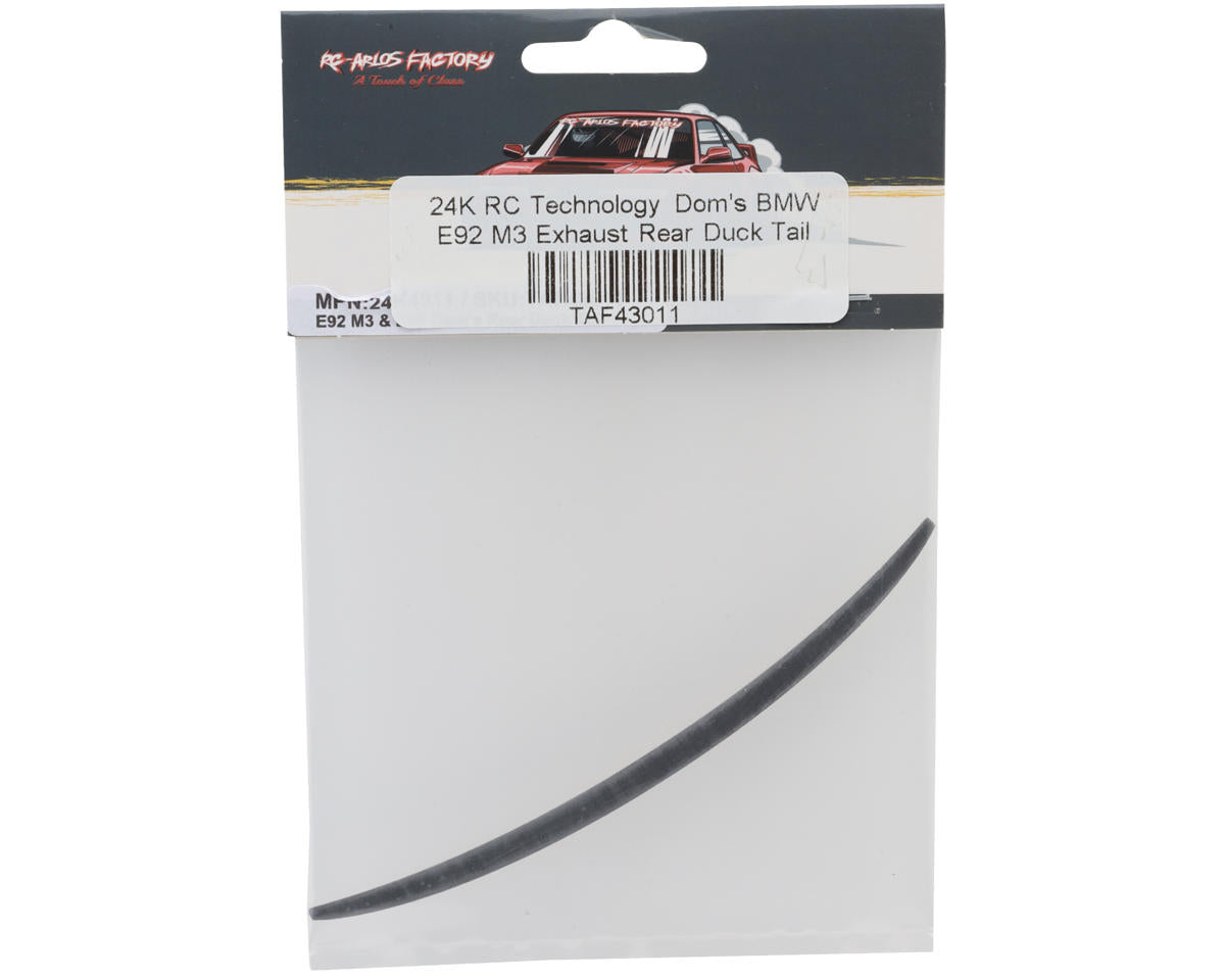 24K RC Technology Dom's 1/10 BMW E92/M3 Duck Tail Spoiler