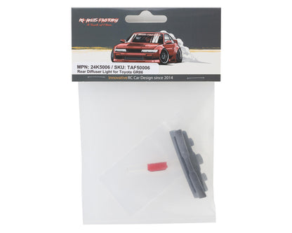 24K RC Technology 1/10 Toyota GR86 Rear Diffuser Light Housing w/Lens