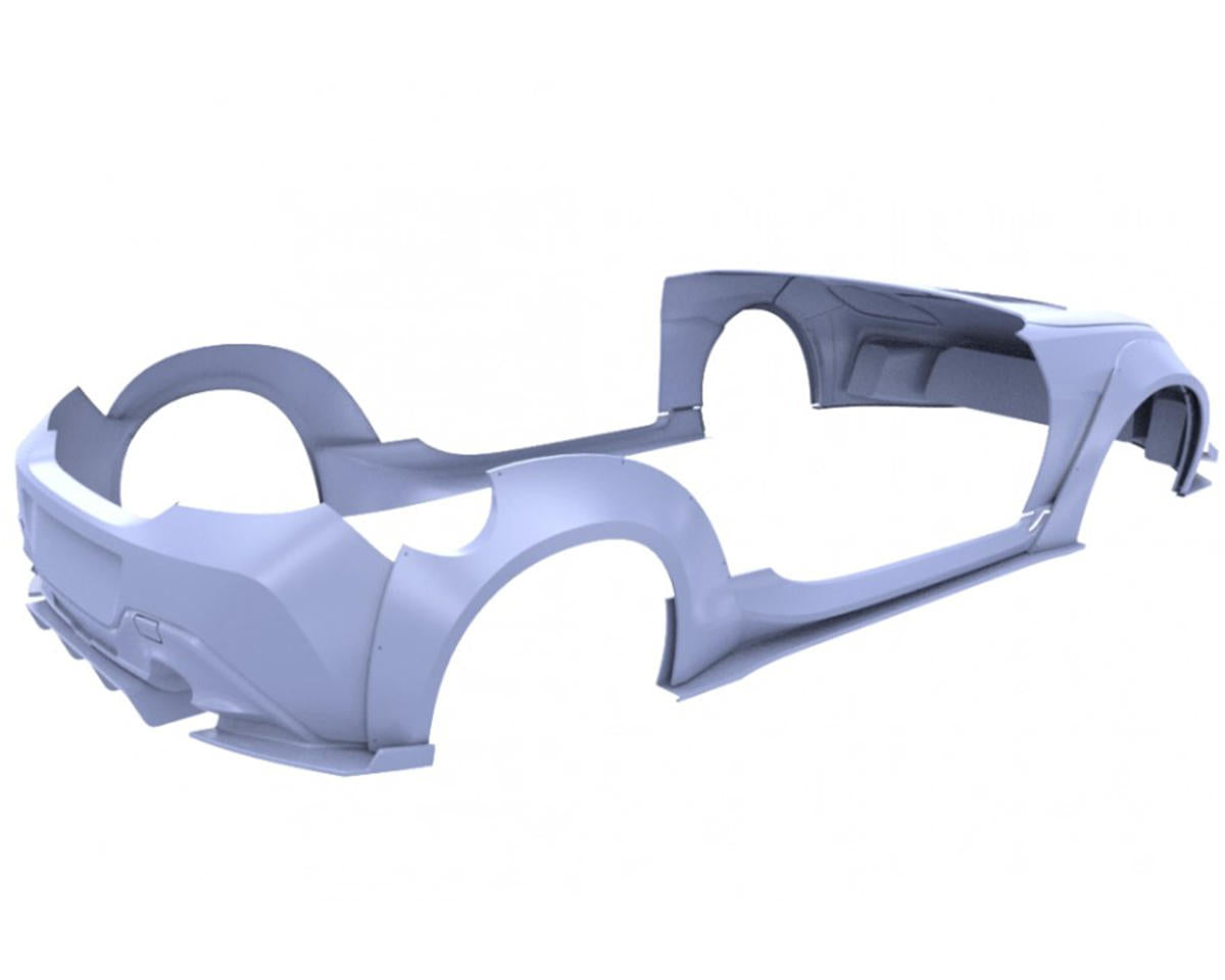 24K RC Technology 1/10 Toyota GR86 LBWK Wide Body Kit (Clear) (257mm)