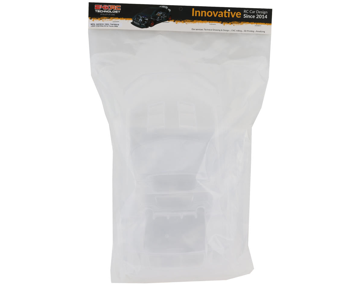 24K RC Technology 1/10 Toyota GR86 LBWK Wide Body Kit (Clear) (257mm)