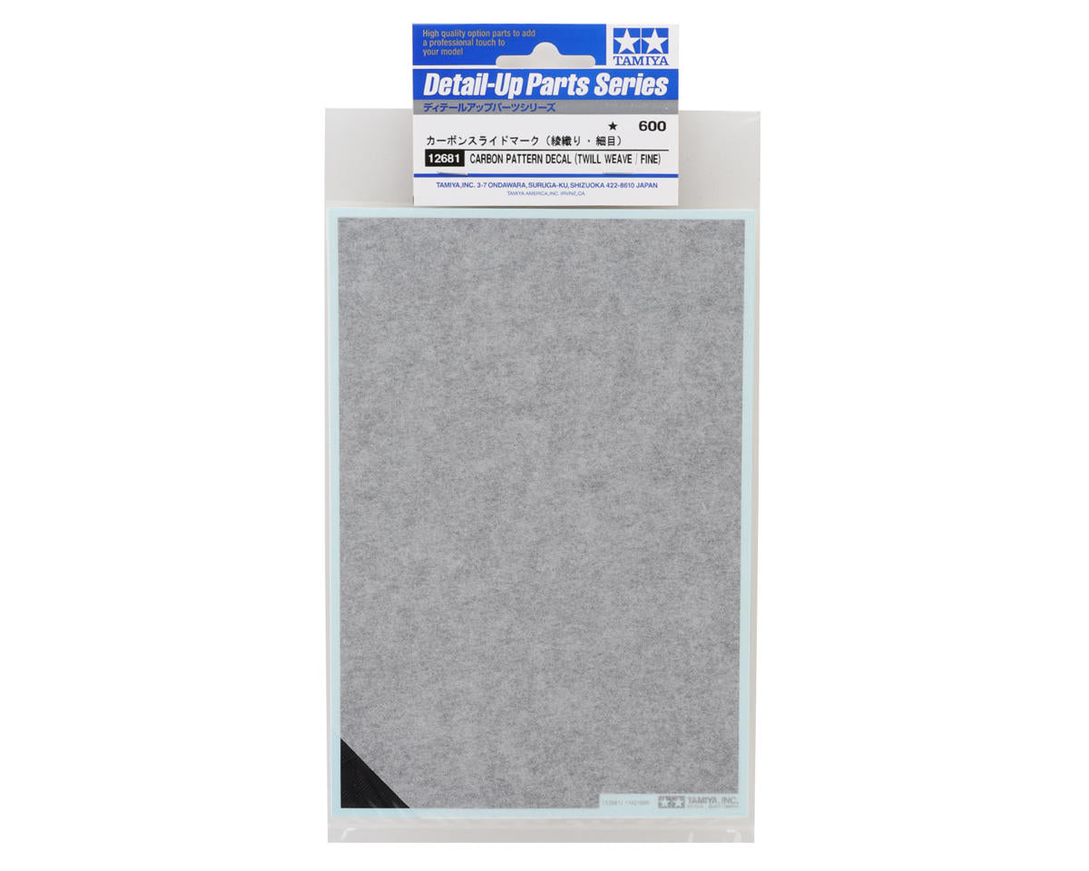 Tamiya Carbon Pattern Decal Sheet (Plain Weave/Fine)