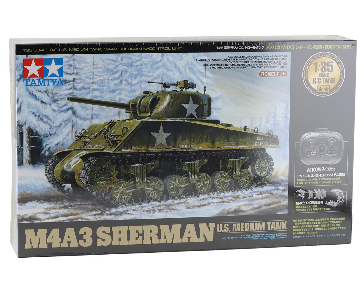 Tamiya 1/35 U.S. M4A3 Sherman RC Model Medium Tank Kit