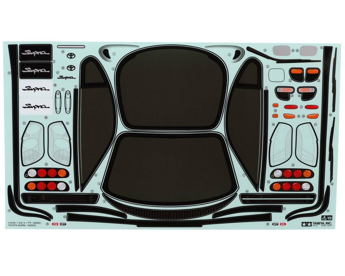 Tamiya Toyota Supra Body (Clear) (190mm)