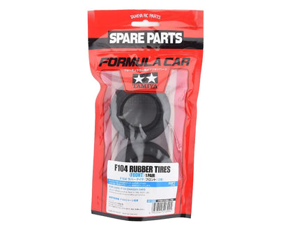 Tamiya F1 F104 Front Rubber Tires (2)
