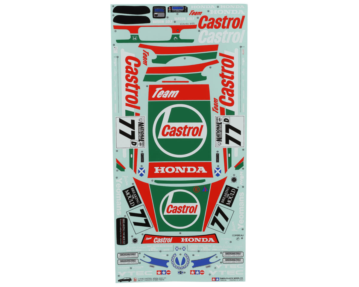Tamiya Castrol Honda Civic VTi Body Set (Clear)