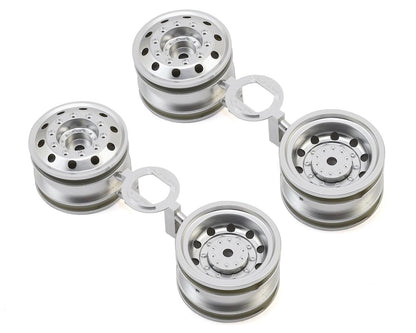 Tamiya TT-01 Type-E Racing Truck Wheels (Matte Chrome) (4)