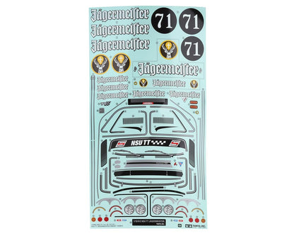 Tamiya NSU TT Jagermeister Body Set (Clear)