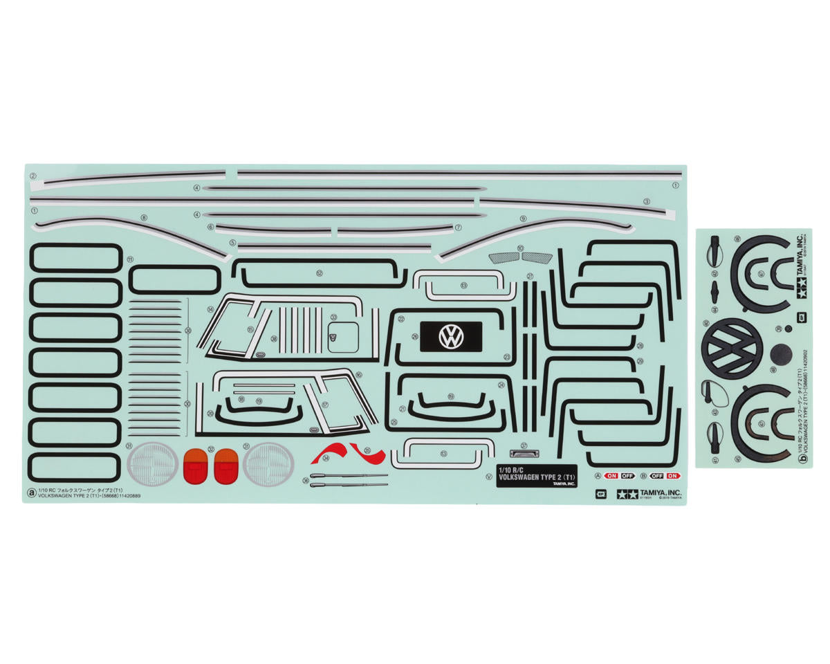Tamiya M-06 Volkswagen Type 2 T1 Body Set (Clear)