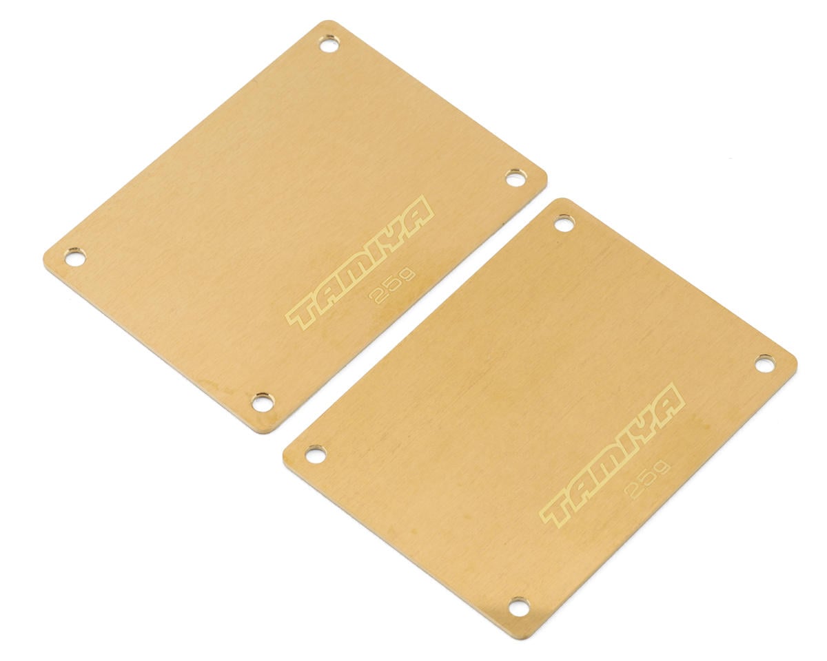 Tamiya Half Size Brass Chassis Weight (25g) (2)