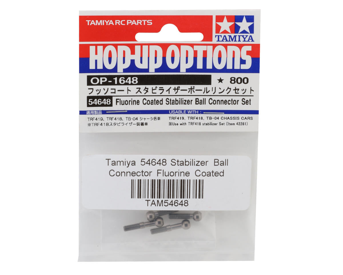 Tamiya TRF418 Fluorine Coated Stabilizer Ball Connector (4)