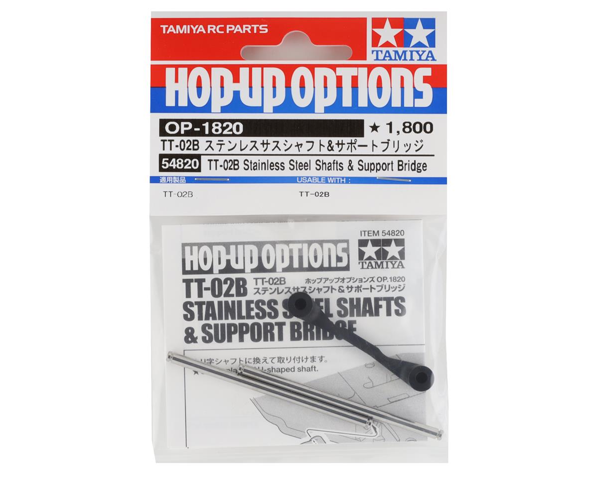 Tamiya TT-02B Stainless Steel Shafts & Support Bridge